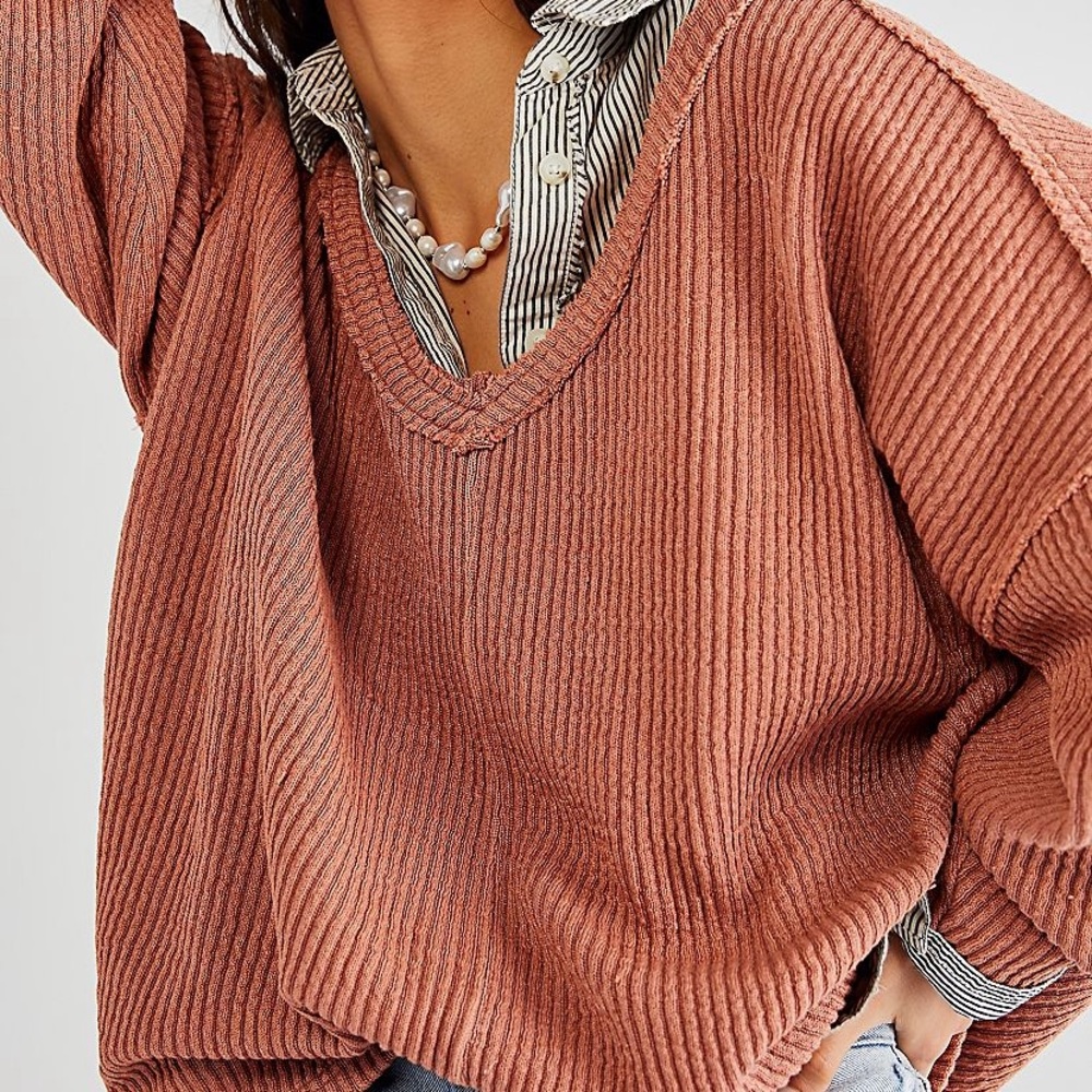 Free People Easy V sweater